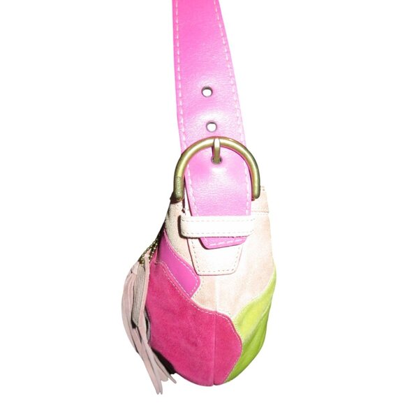 Coach 2004 Special Edition Hamilton Hobo Poppies for Peace Suede & Leather bag - Picture 4 of 13